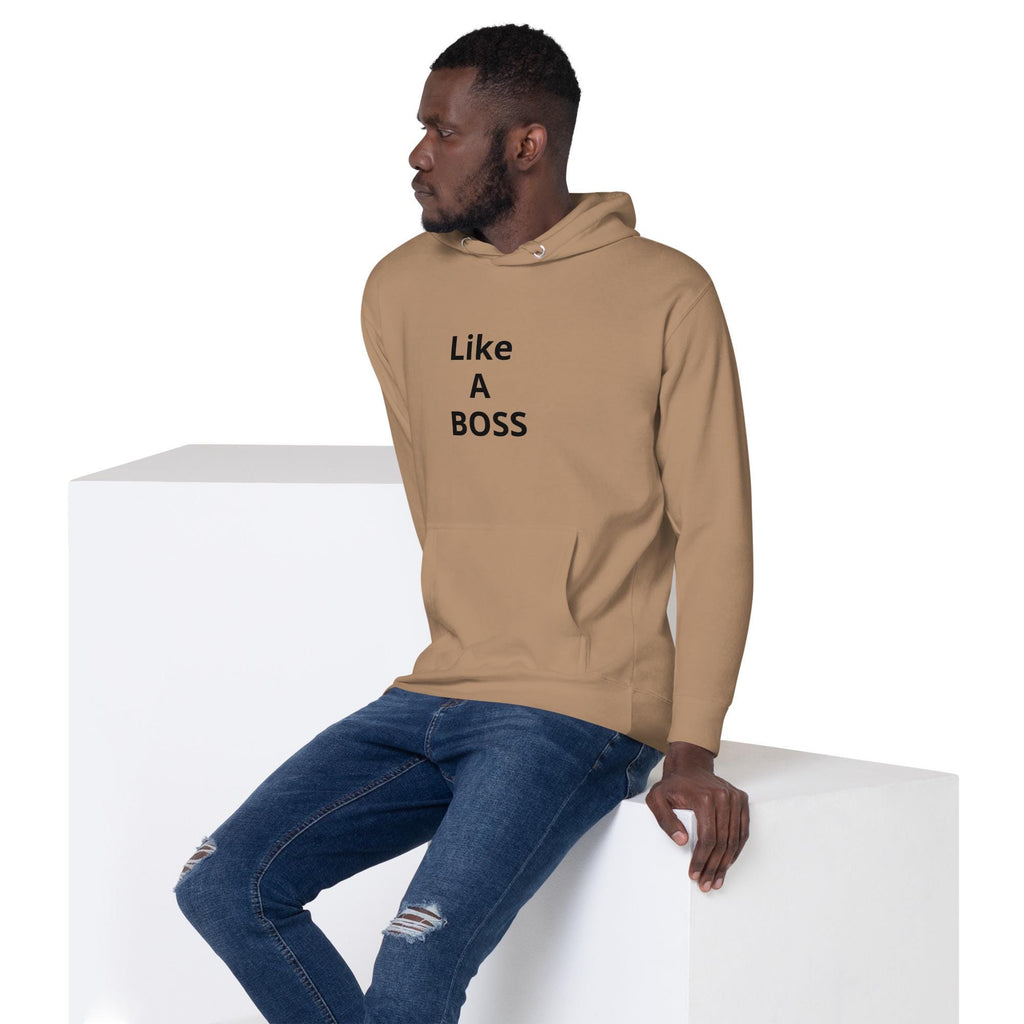 Unisex Cotton-Blend Hoodie: Like A Boss Graphic