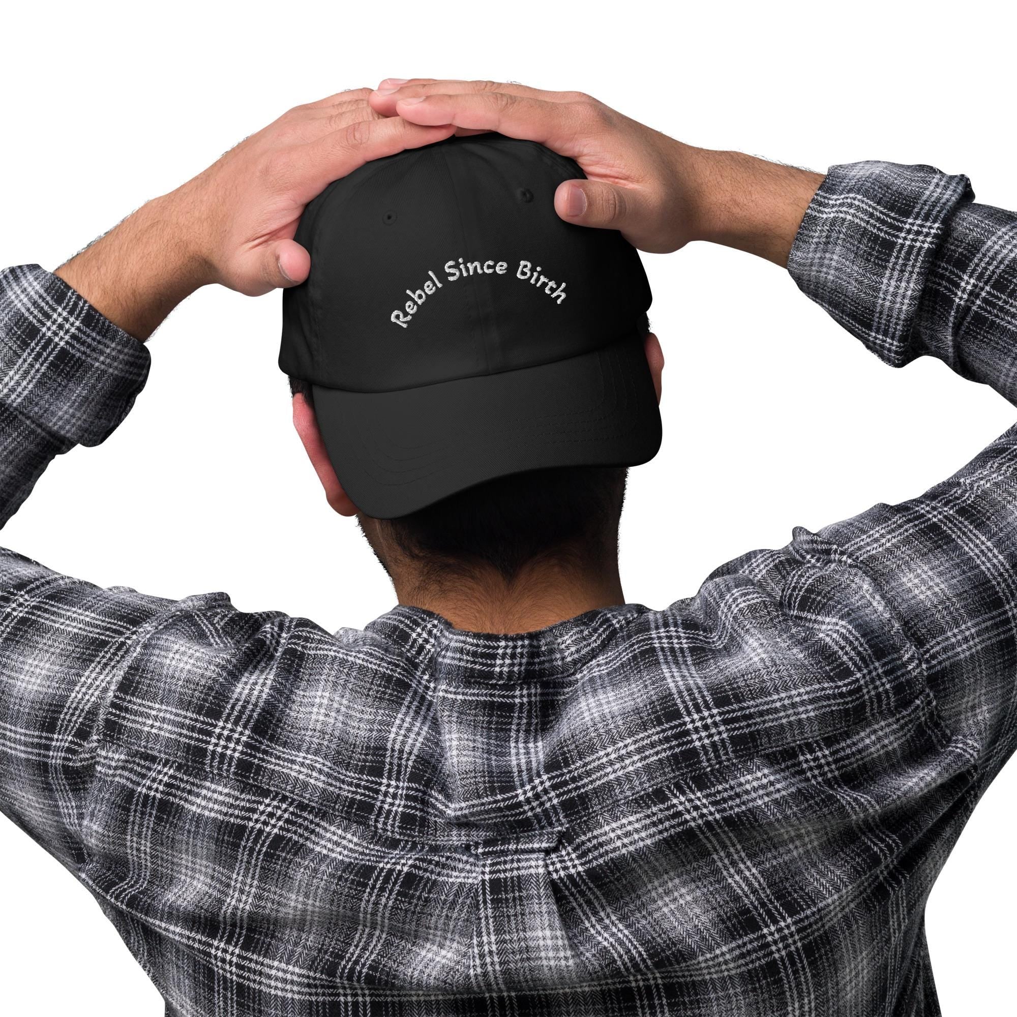 Rebel Since Birth Embroidered Dad Hat – Low Profile Cotton Twill Cap